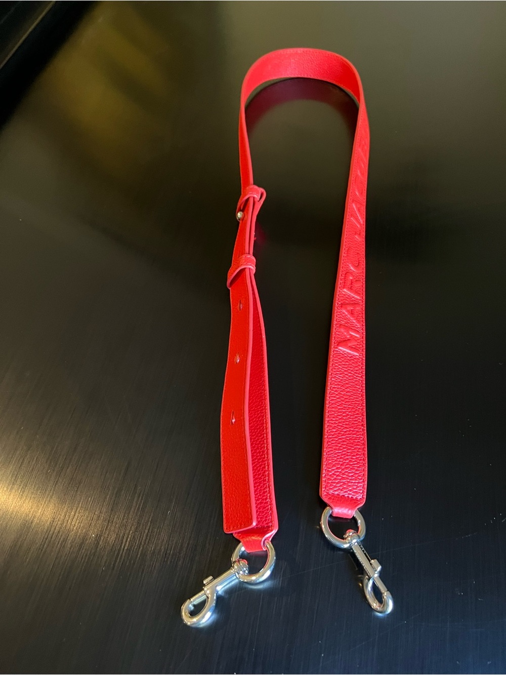 Marc Jacobs RED authentic Replacement Purse Strap silver hardware NEW